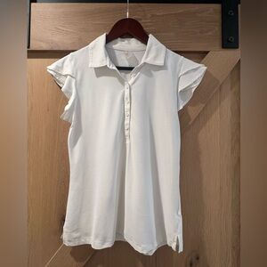 Women’s size Small ruffle sleeve CALIA golf shirt